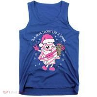 Out Here Looking Like A Snack Cute Boo Jee Xmas Trees Cakes  Tank Top thumb 0