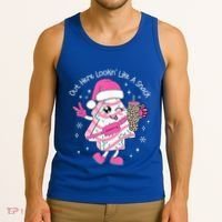 Out Here Looking Like A Snack Cute Boo Jee Xmas Trees Cakes  Tank Top thumb 3