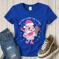 Out Here Looking Like A Snack Cute Boo Jee Xmas Trees Cakes  Women's T-Shirt thumb 3