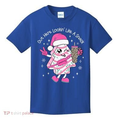 Out Here Looking Like A Snack Cute Boo Jee Xmas Trees Cakes  Kids T-Shirt