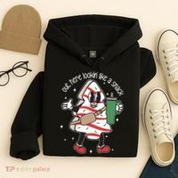 Out Here Looking Like A Snack Cute Boo Jee Xmas Trees Cakes Hoodie thumb 4