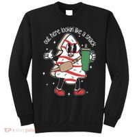 Out Here Looking Like A Snack Cute Boo Jee Xmas Trees Cakes Sweatshirt thumb 0