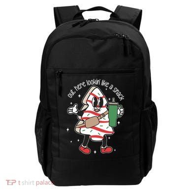 Out Here Looking Like A Snack Cute Boo Jee Xmas Trees Cakes Backpack