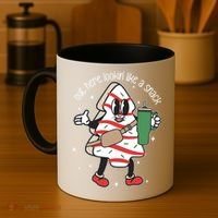 Out Here Looking Like A Snack Cute Boo Jee Xmas Trees Cakes Coffee Mug thumb 4