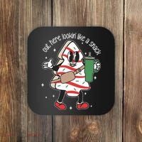 Out Here Looking Like A Snack Cute Boo Jee Xmas Trees Cakes Coaster thumb 0