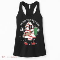 Out Here Looking Like A Snack Cute Boo Jee Xmas Trees Cakes Women's Tank Top thumb 0