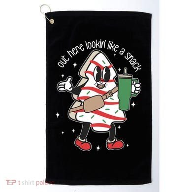 Out Here Looking Like A Snack Cute Boo Jee Xmas Trees Cakes Golf Towel