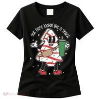 Out Here Looking Like A Snack Cute Boo Jee Xmas Trees Cakes Women's T-Shirt thumb 0