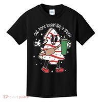 Out Here Looking Like A Snack Cute Boo Jee Xmas Trees Cakes Kids T-Shirt thumb 0