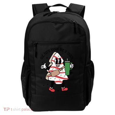 Out Here Looking Like A Snack Cute Boo Jee Xmas Trees Cakes Gift Backpack