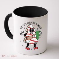 Out Here Looking Like A Snack Cute Boo Jee Xmas Trees Cakes Gift Coffee Mug thumb 0