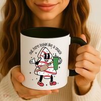 Out Here Looking Like A Snack Cute Boo Jee Xmas Trees Cakes Gift Coffee Mug thumb 3