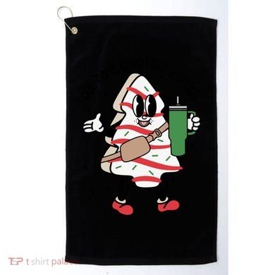 Out Here Looking Like A Snack Cute Boo Jee Xmas Trees Cakes Gift Golf Towel