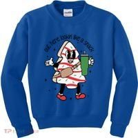 Out Here Looking Like A Snack Cute Boo Jee Xmas Trees Cakes Gift Kids Sweatshirt thumb 0