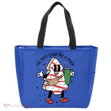 Out Here Looking Like A Snack Cute Boo Jee Xmas Trees Cakes Gift Tote Bag