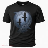 Odins Huginn & Muninn Norse Mythology Cooling Performance Crew T-Shirt thumb 0