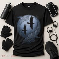 Odins Huginn & Muninn Norse Mythology Cooling Performance Crew T-Shirt thumb 3
