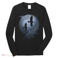 Odins Huginn & Muninn Norse Mythology Long Sleeve Shirt thumb 0