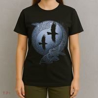 Odins Huginn & Muninn Norse Mythology T-Shirt thumb 4