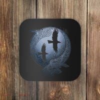 Odins Huginn & Muninn Norse Mythology Coaster thumb 0