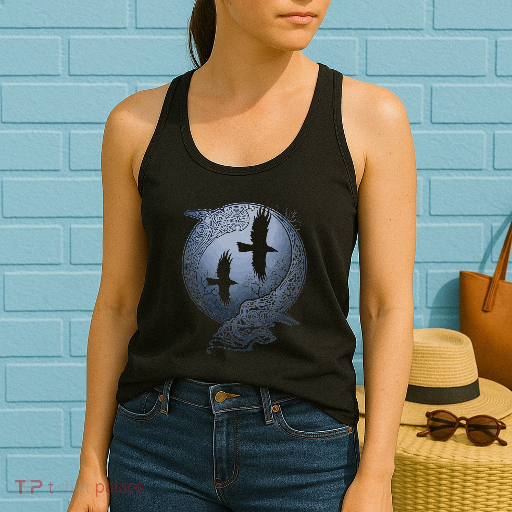 Odins Huginn & Muninn Norse Mythology Women's Tank Top