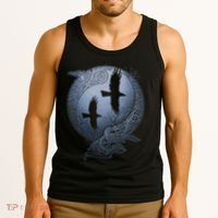 Odins Huginn & Muninn Norse Mythology Tank Top thumb 3