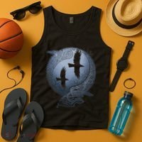 Odins Huginn & Muninn Norse Mythology Tank Top thumb 4
