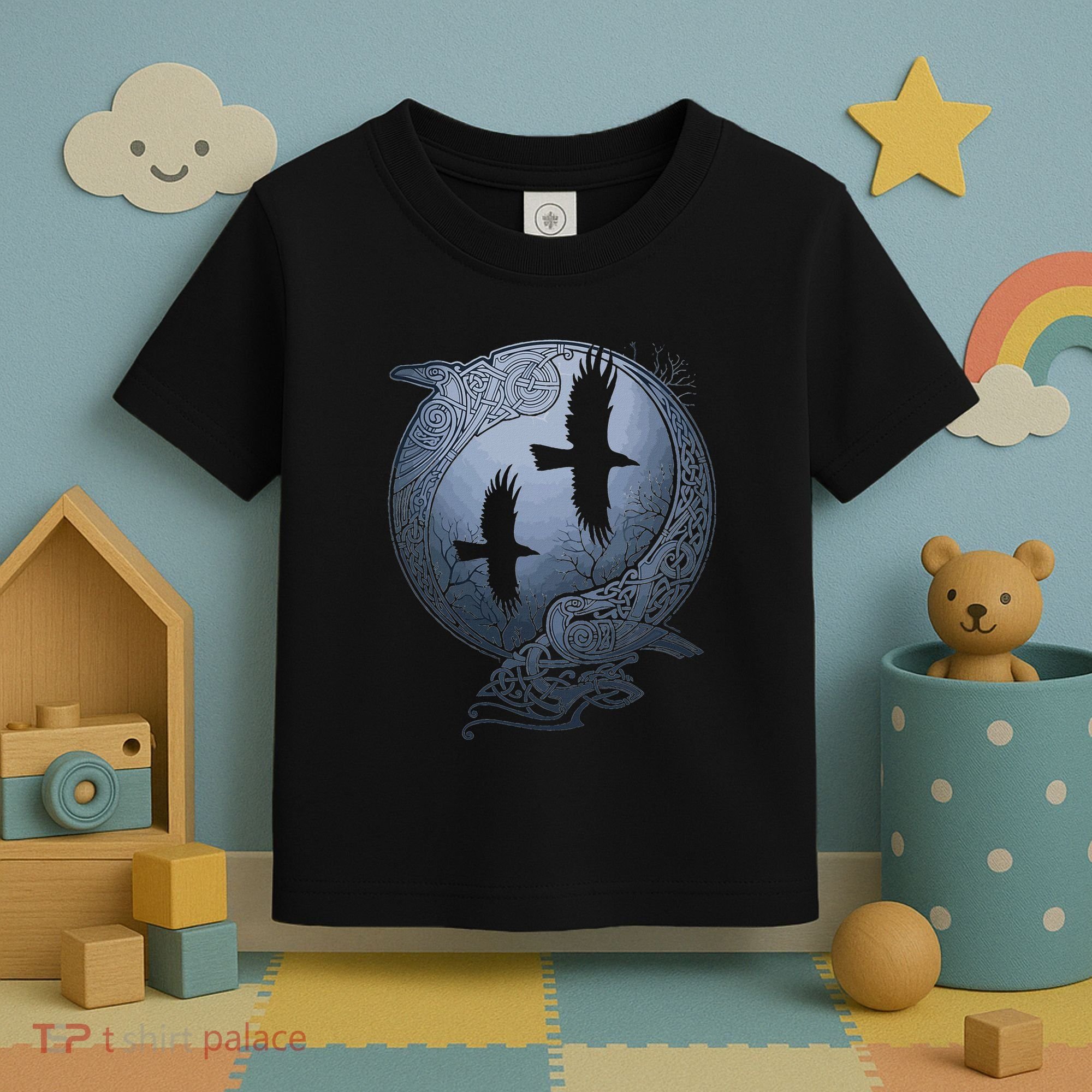 Odins Huginn & Muninn Norse Mythology Toddler T-Shirt