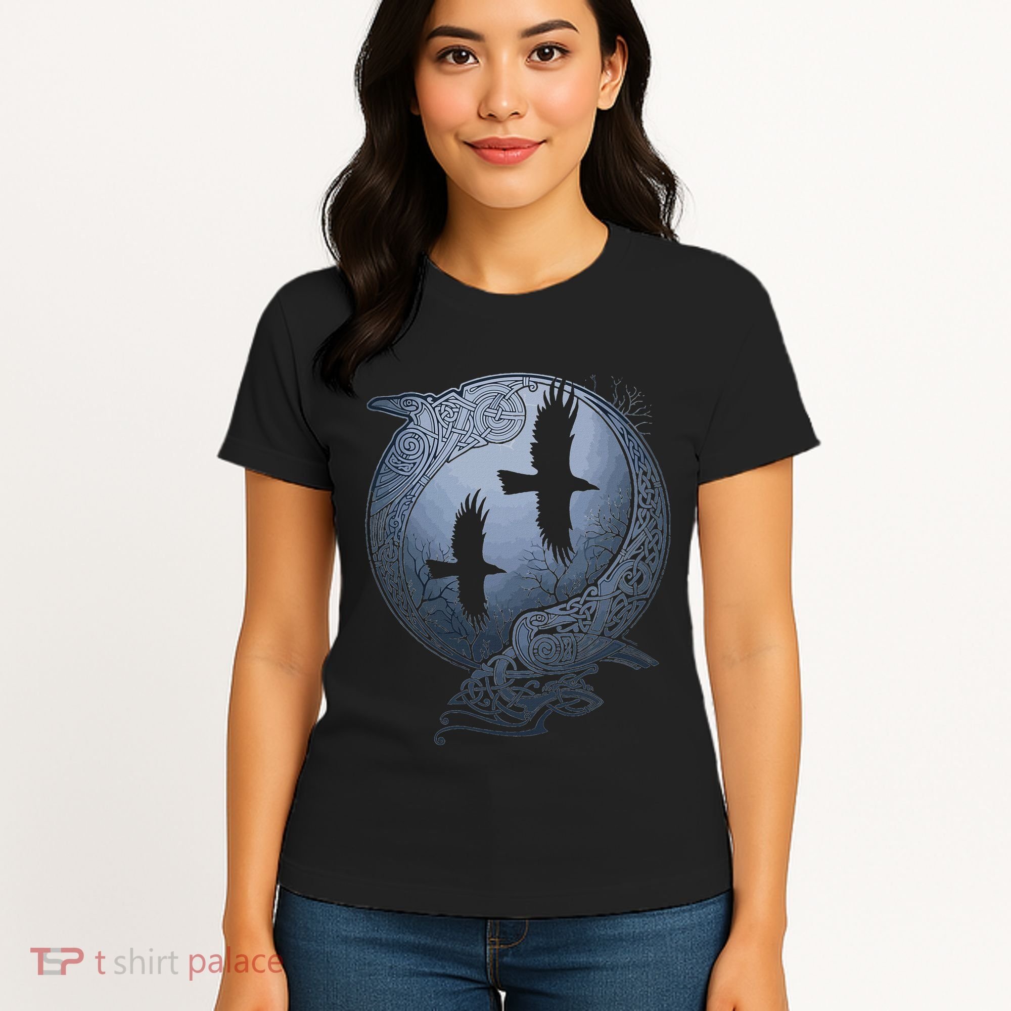 Odins Huginn & Muninn Norse Mythology Women's T-Shirt