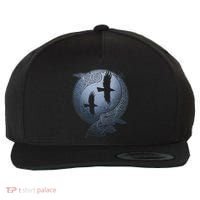 Odins Huginn & Muninn Norse Mythology Wool Snapback Cap thumb 0