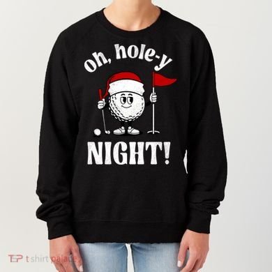 Oh Holey Night Golf Funny Christmas Women's Sweatshirt