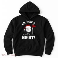 Oh Holey Night Golf Funny Christmas Hoodie thumb 0