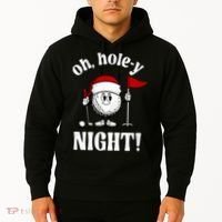 Oh Holey Night Golf Funny Christmas Hoodie thumb 2