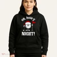 Oh Holey Night Golf Funny Christmas Hoodie thumb 5