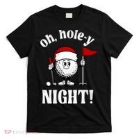 Oh Holey Night Golf Funny Christmas T-Shirt thumb 0