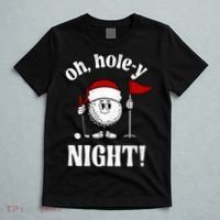 Oh Holey Night Golf Funny Christmas T-Shirt thumb 5