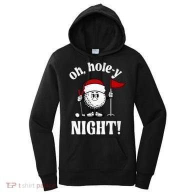 Oh Holey Night Golf Funny Christmas Women's Hoodie