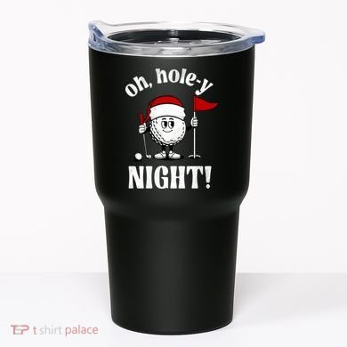 Oh Holey Night Golf Funny Christmas Tumbler