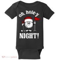 Oh Holey Night Golf Funny Christmas Baby Bodysuit thumb 0