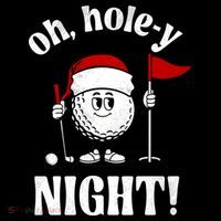 Oh Holey Night Golf Funny Christmas Baby Bodysuit thumb 2