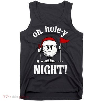 Oh Holey Night Golf Funny Christmas Tank Top