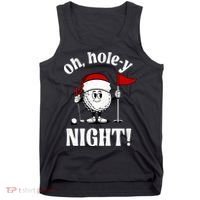 Oh Holey Night Golf Funny Christmas Tank Top thumb 0