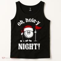 Oh Holey Night Golf Funny Christmas Tank Top thumb 2