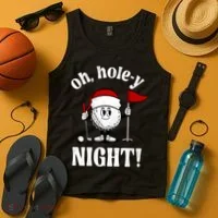 Oh Holey Night Golf Funny Christmas Tank Top thumb 4
