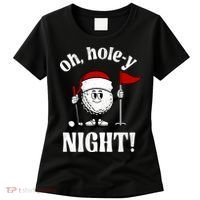 Oh Holey Night Golf Funny Christmas Women's T-Shirt thumb 0
