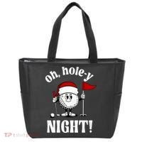 Oh Holey Night Golf Funny Christmas Tote Bag thumb 0