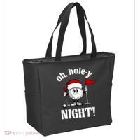 Oh Holey Night Golf Funny Christmas Tote Bag thumb 2