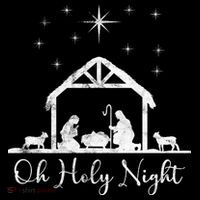 Oh Holy Night Jesus Stable In Bethlehem Women's Hoodie thumb 2