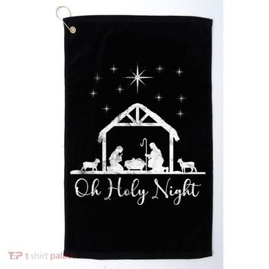 Oh Holy Night Jesus Stable In Bethlehem Golf Towel