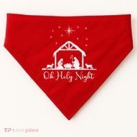 Oh Holy Night Jesus Stable In Bethlehem USA-Made Doggie Bandana thumb 0